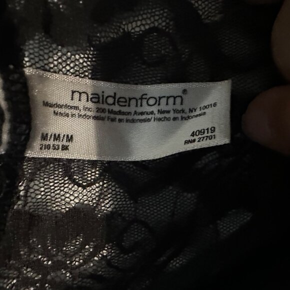 Maidenform Black Lace Camisole Tank Top M - Picture 3 of 5